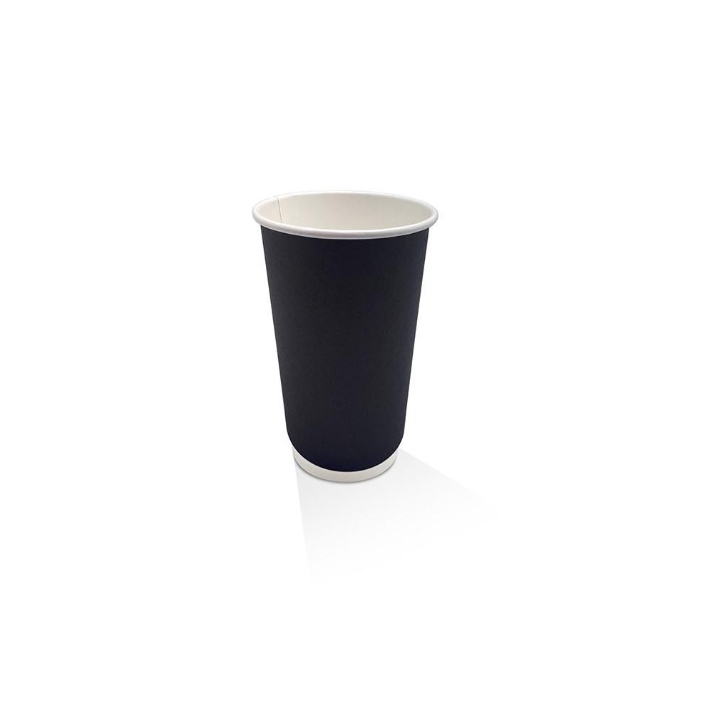 16oz Double Wall Coffee Cup Black PE 500 pcs