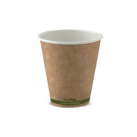 8oz (90mm) Single Wall Kraft Bio Coffee Cup 1000 pcs